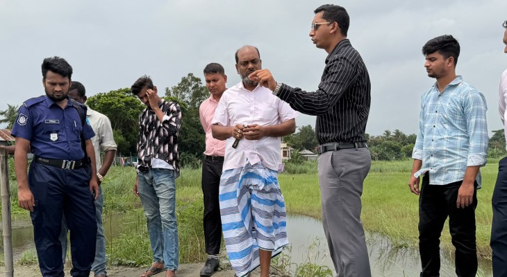 লৌহজংয়ে অবৈধ ড্রেজিংয়ের বিরুদ্ধে ভ্রাম্যমাণ আদালতের অভিযান